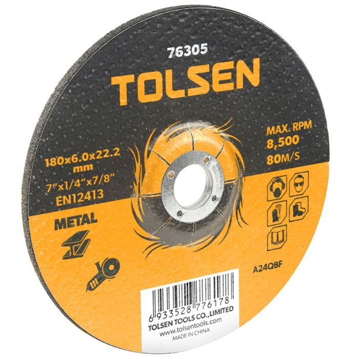 Круг отрезной Tolsen по металлу 125х6.0*22.2мм (76303)