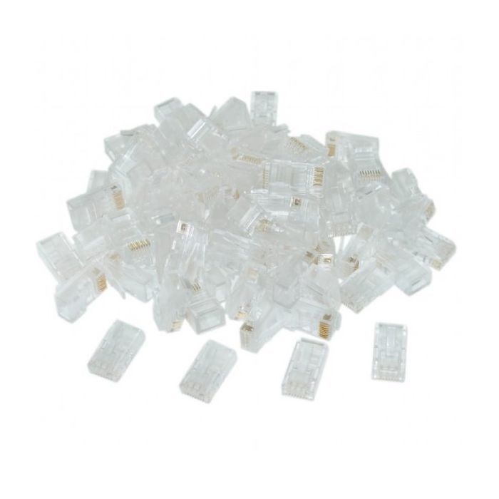 Конектор RJ45 cat.6 UTP 8P8C * 10 (позолоч. конт.) Cablexpert (LC-8P8C-002/10) зображення 2