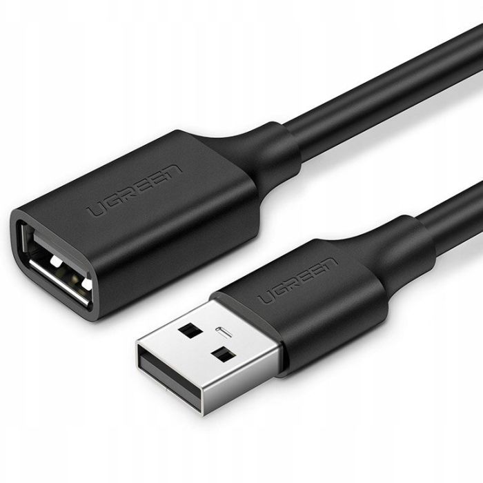Дата кабель USB 2.0 AM/AF 3.0m US103 Black Ugreen (10317)