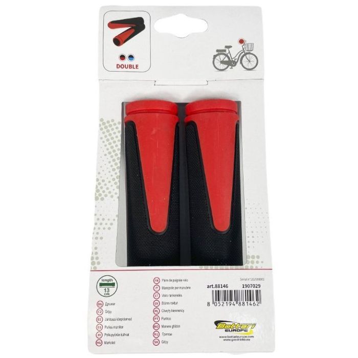 Грипсы Good Bike "DOUBLE" 2 шт 130 мм Blue (88146B-IS) изображение 7