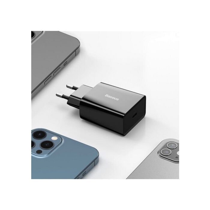 Зарядний пристрій Baseus Speed Mini Quick Charger Black (CCFS-SN01) зображення 9