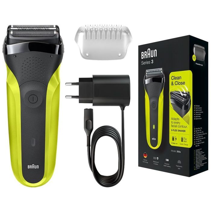 Электробритва Braun Series 3 300s 5408 black/green изображение 3