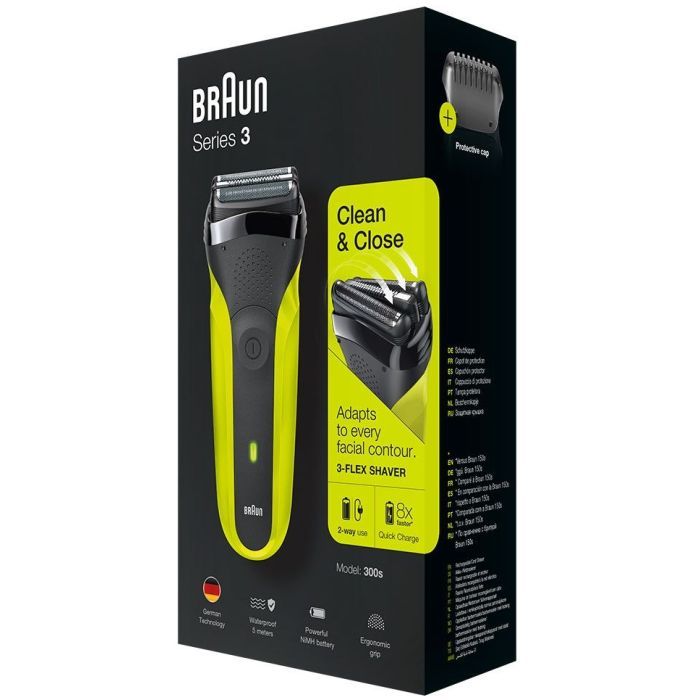 Электробритва Braun Series 3 300s 5408 black/green изображение 4