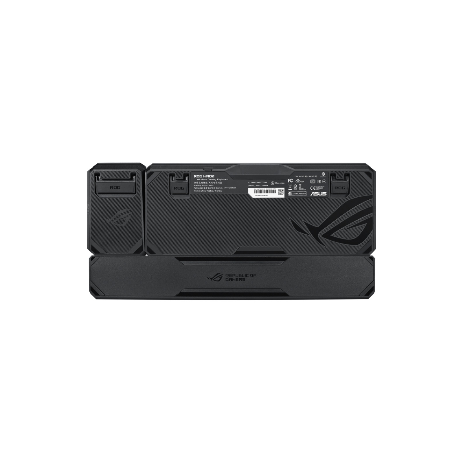 Клавіатура ASUS ROG Claymore II Wireless EN Black (90MP01W0-BKUA01) зображення 7