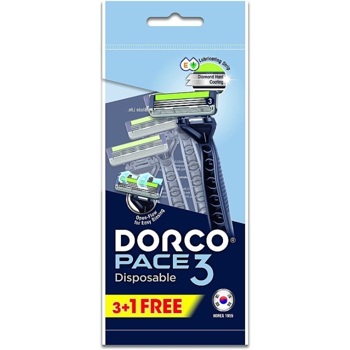 Бритва Dorco Pace 3 для мужчин 3 лезвия 4 шт. (8801038601366)