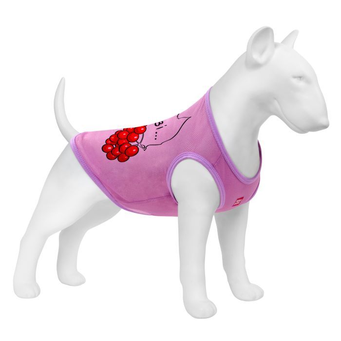 Борцовка для животных WAUDOG Clothes "Калина" сетка M розовая (302-0228-7)