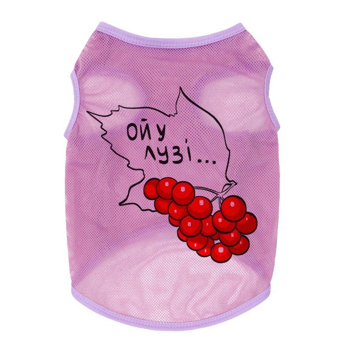 Борцовка для животных WAUDOG Clothes "Калина" сетка M розовая (302-0228-7) изображение 2