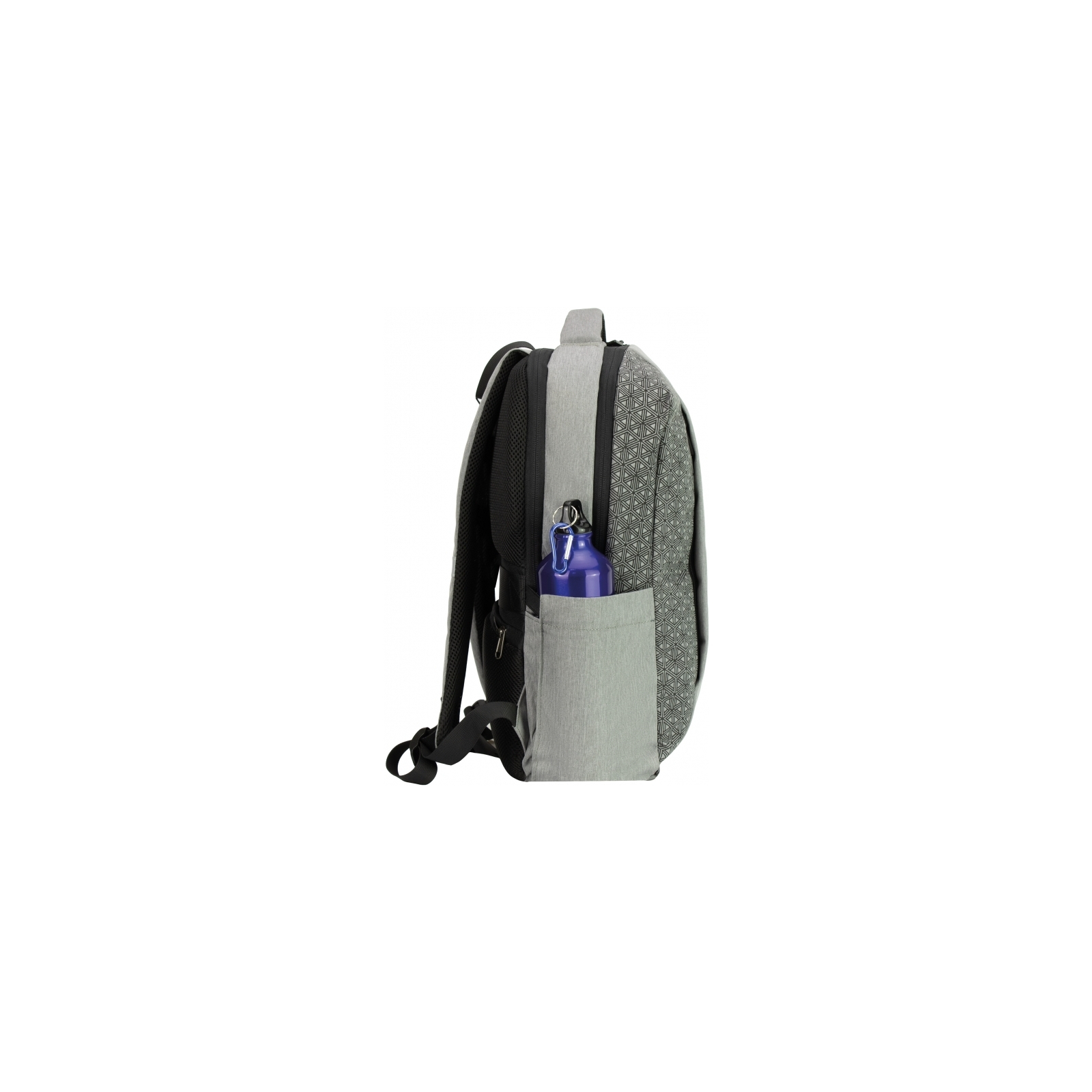 Рюкзак школьный Optima 17.5" USB Techno мужской 0.7 кг 16-25 л Синий с выделенными элементами (O97593-01) изображение 3