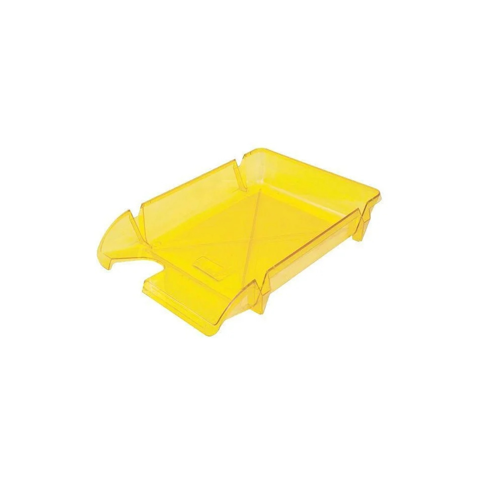 Лоток для бумаг Economix горизонтальный Компакт пластик, лимонный (E80606)