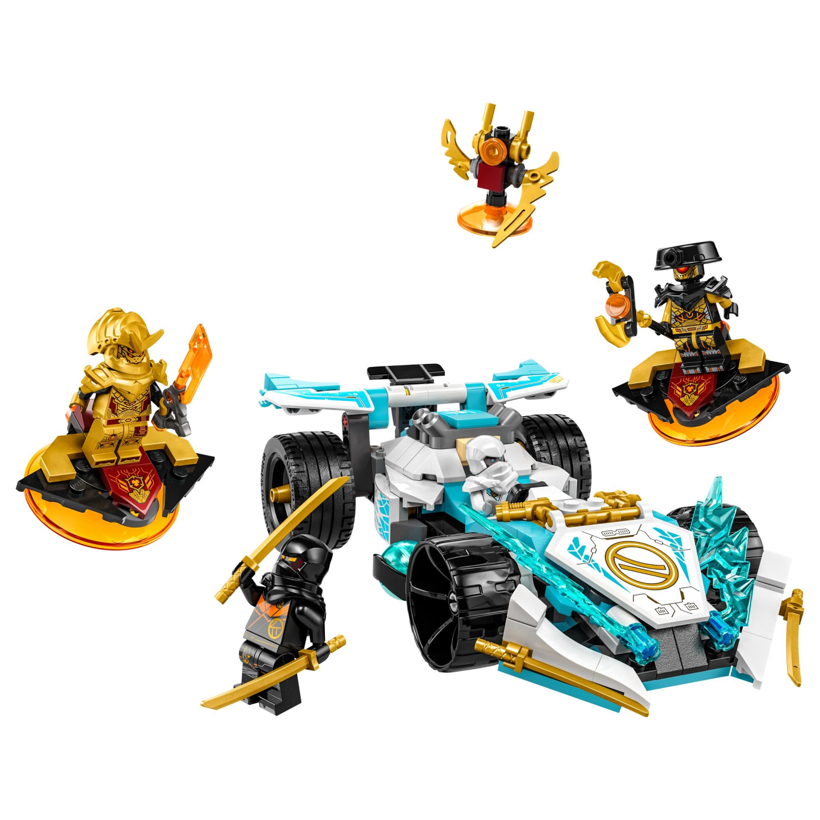 Конструктор LEGO Ninjago Суперсила дракона Зейна автомобіль для перегонів спін-джитсу 307 деталей (71791) зображення 2