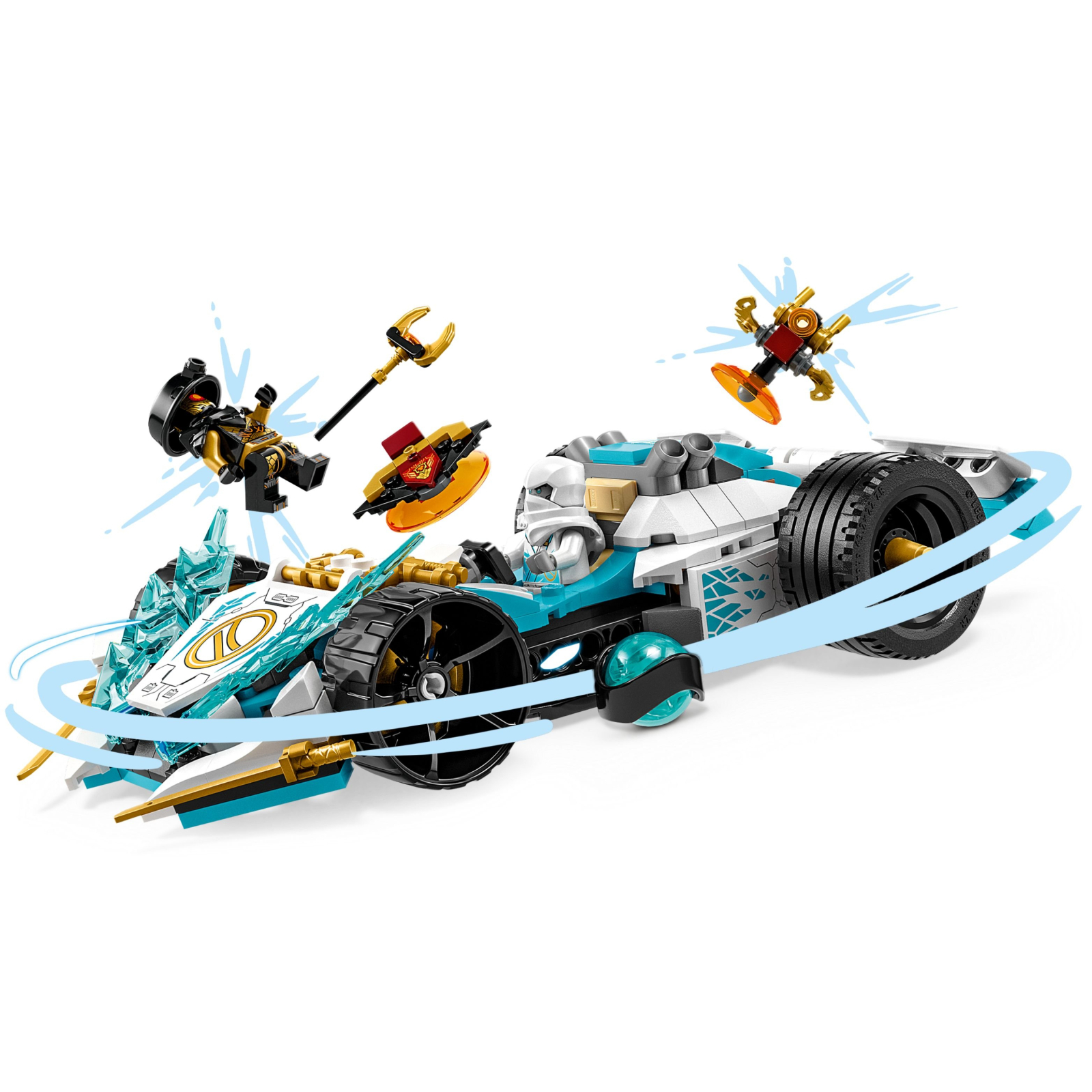 Конструктор LEGO Ninjago Суперсила дракона Зейна автомобиль для гонки спин-джитсу 307 деталей (71791) изображение 3