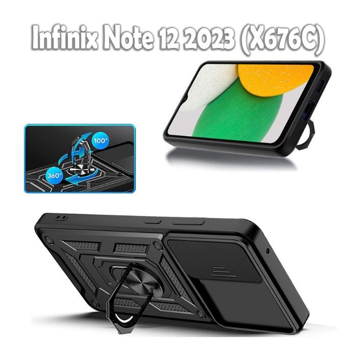 Чехол для мобильного телефона BeCover Military Infinix Note 12 Pro 4G / 12 2023 (X676C) Black (709091) изображение 5