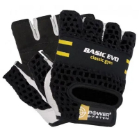 Photos - Gym Gloves Power System Рукавички для фітнесу  Basic EVO PS-2100 Black Yellow Line M ( 