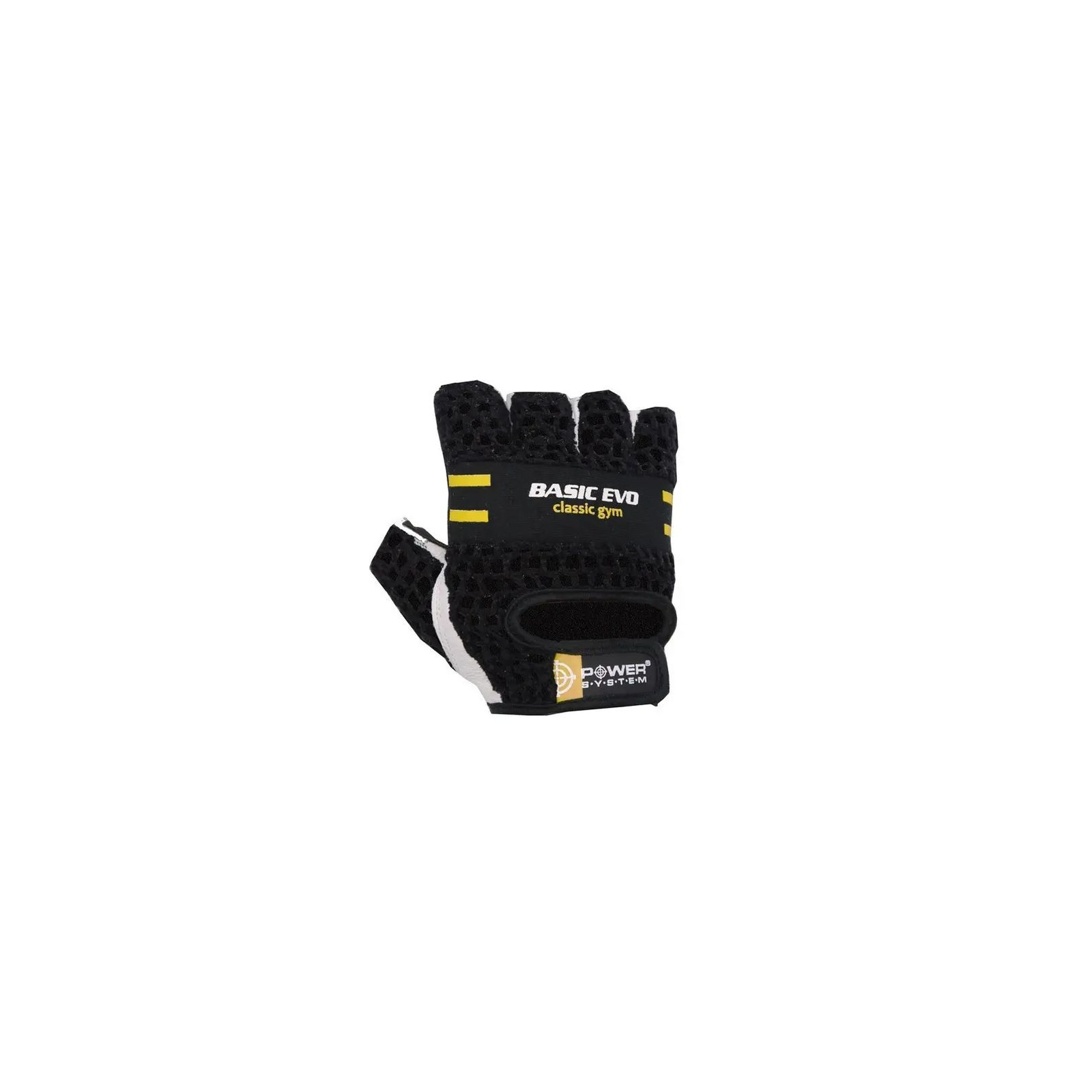 Перчатки для фитнеса Power System Basic EVO PS-2100 S Black Yellow Line (PS_2100E_S_Black/Yellow) изображение 3