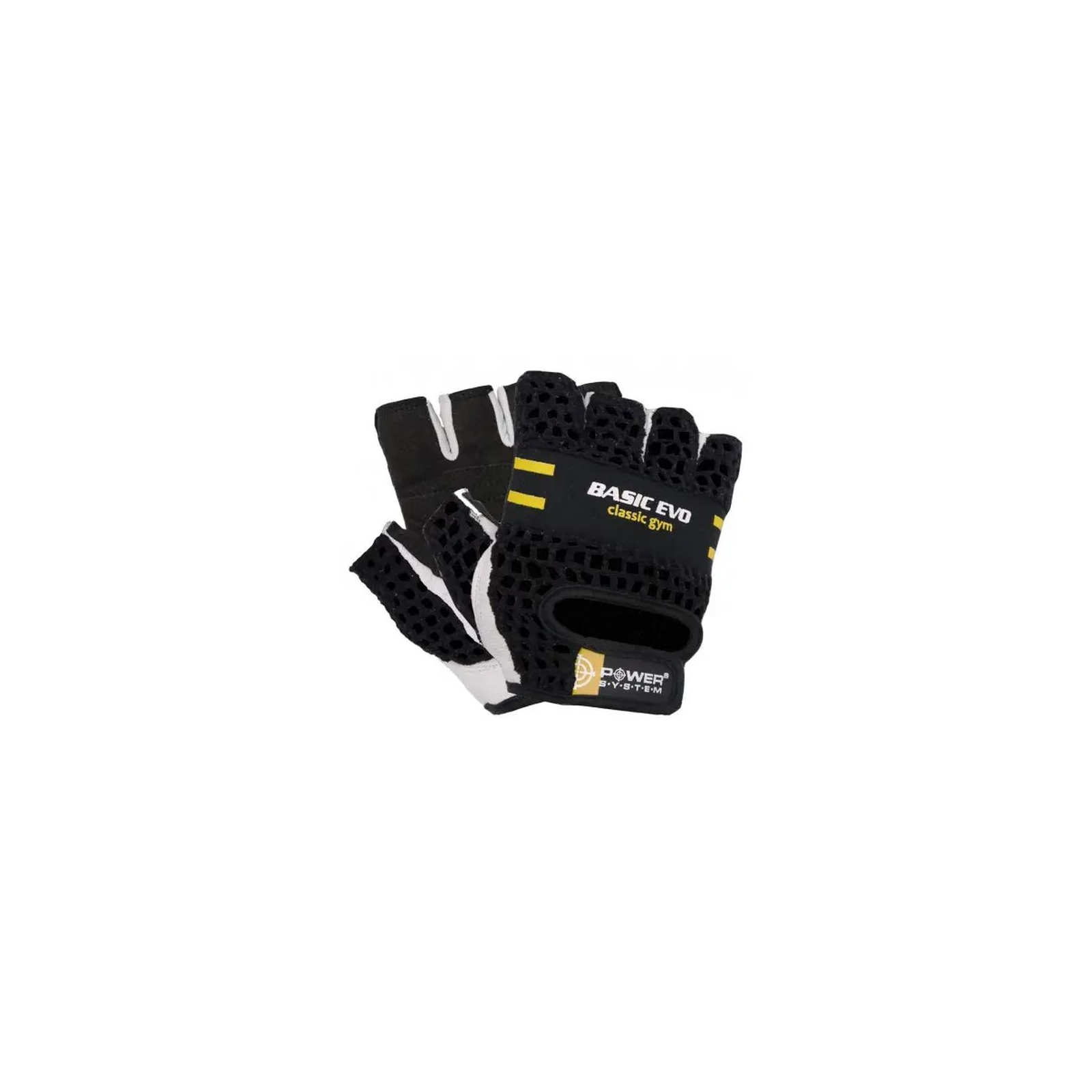 Перчатки для фитнеса Power System Basic EVO PS-2100 S Black Yellow Line (PS_2100E_S_Black/Yellow)