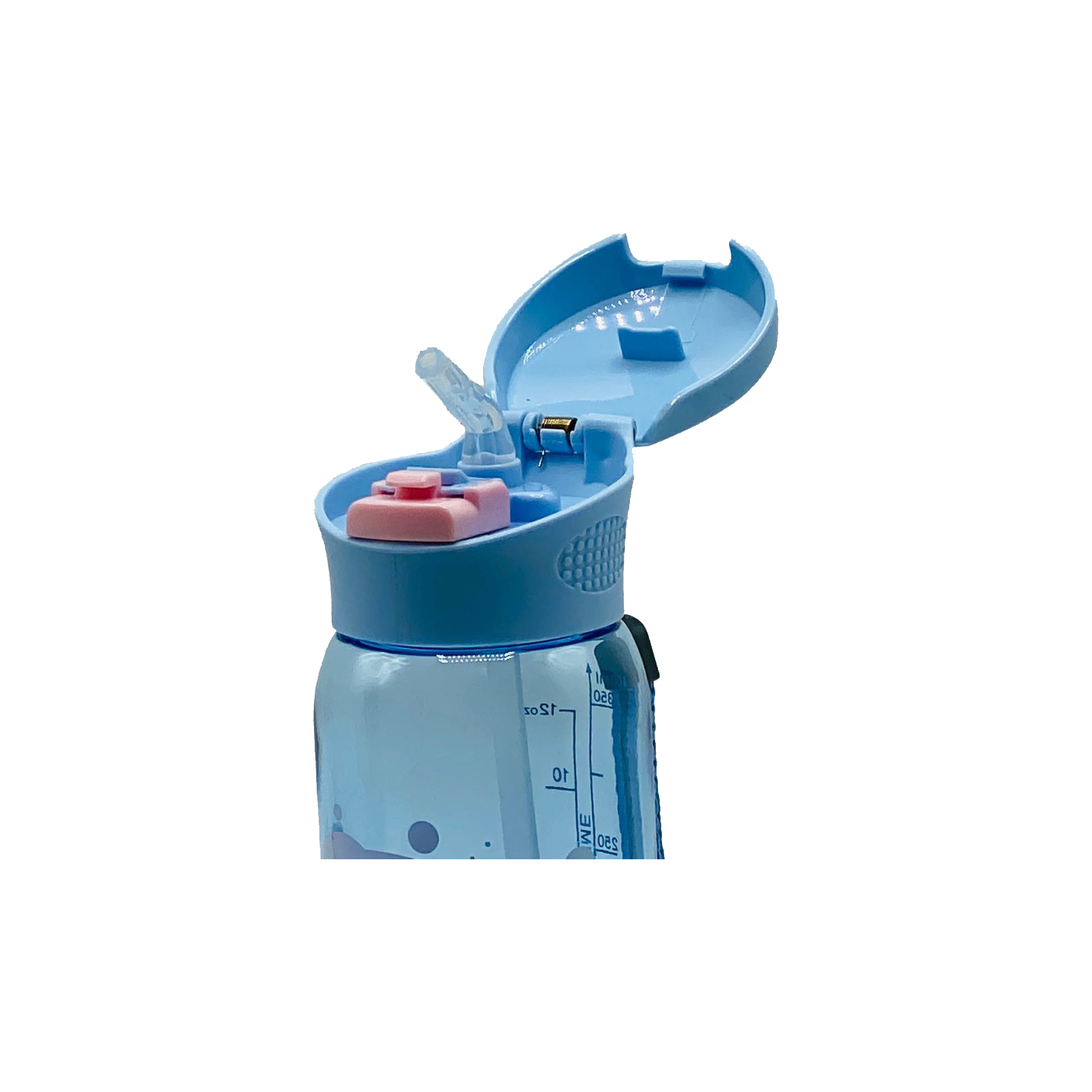 Пляшка для води Casno 400 мл KXN-1195 Синя восьминіг з соломинкою (KXN-1195_Blue) зображення 4