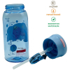 Пляшка для води Casno 400 мл KXN-1195 Синя восьминіг з соломинкою (KXN-1195_Blue) зображення 8