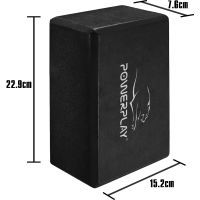 Блок для йоги PowerPlay 4006 Yoga Brick Чорний (PP_4006_Black) зображення 2