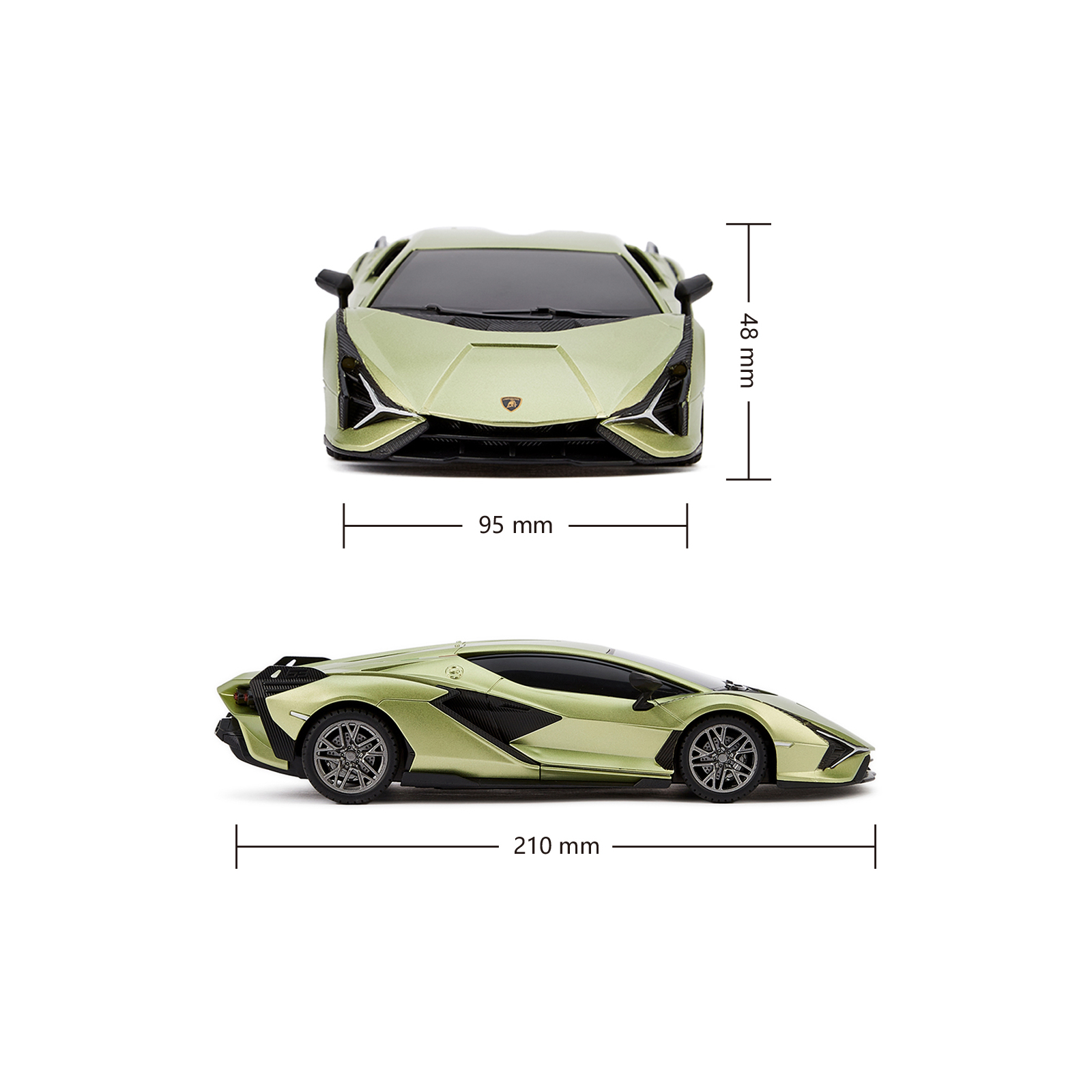 Радіокерована іграшка KS Drive Lamborghini Sian 1:24, 2.4Ghz зелений (124GLSG) зображення 6
