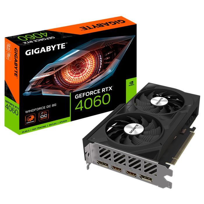 Видеокарта GIGABYTE GeForce RTX4060 8Gb WINDFORCE OC (GV-N4060WF2OC-8GD) изображение 7