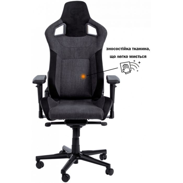 Кресло игровое GT Racer X-8005 Dark Gray изображение 2