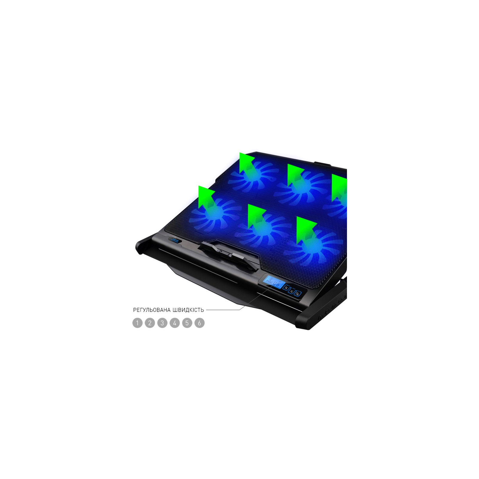Подставка для ноутбука DYXON FIX COOLING 4 Black (DXNLSFC4B) изображение 7