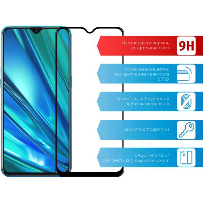Скло захисне ACCLAB Full Glue Realme 5 Pro (1283126508394) зображення 2