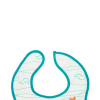 Слюнявчик Baboo хлопковый Sea Life, 3+ месяцев (белый) (11-010) изображение 3
