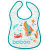 Слюнявчик Baboo хлопковый Sea Life, 3+ месяцев (белый) (11-010)