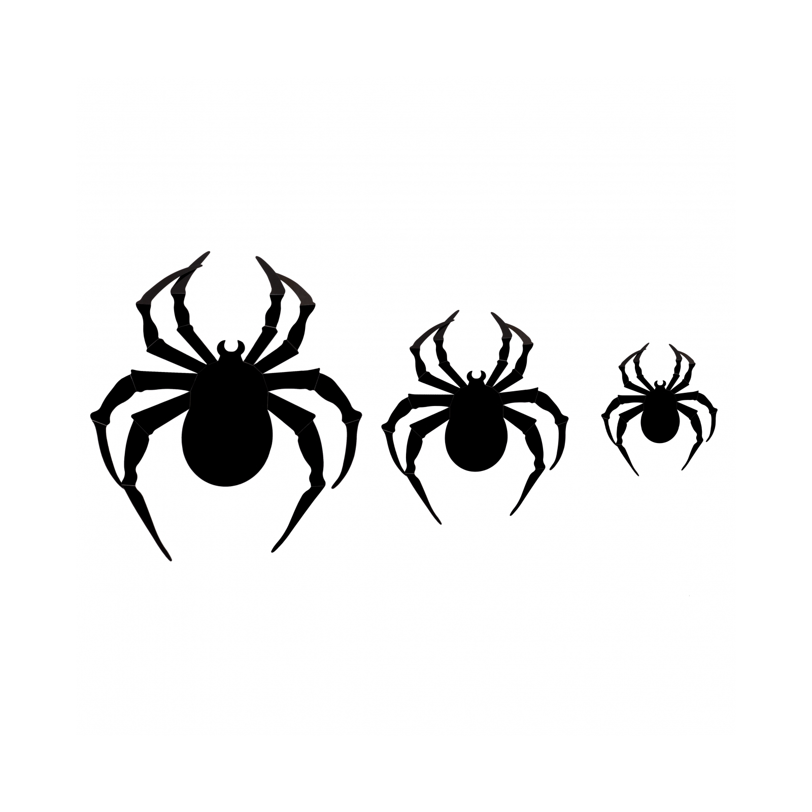 Прикраса декоративна YES! Fun Павуки 3D, 7 шт, чорні (974321)