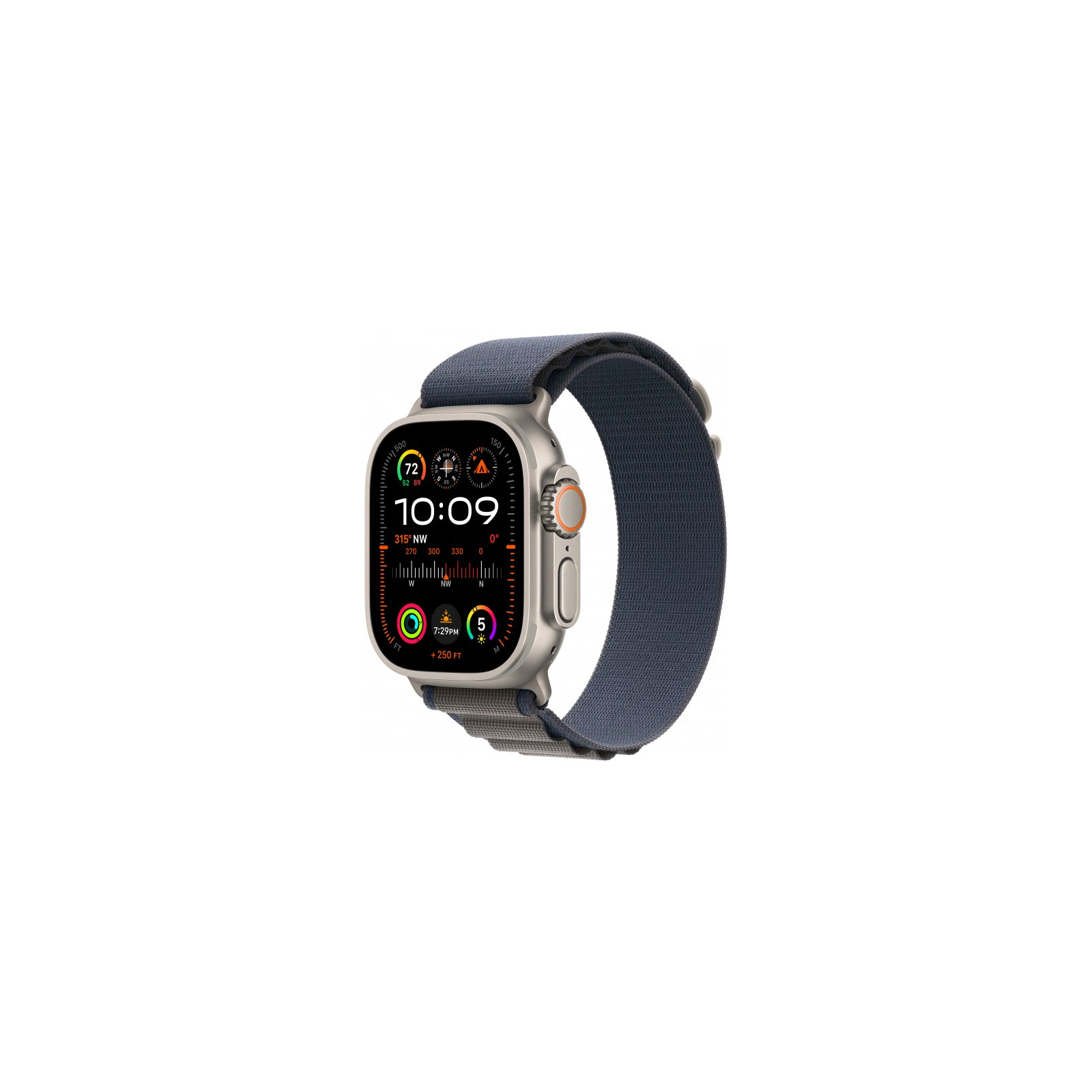 Смарт-годинник Apple Watch Ultra 2 GPS + Cellular, 49mm Titanium Case with Indigo Alpine Loop - Large (MREW3UL/A)