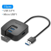 Концентратор Vention USB 3.0 to 4xUSB 3.0 + MicroUSB black (CHBBB) зображення 2