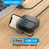 Концентратор Vention USB 3.0 to 4xUSB 3.0 + MicroUSB black (CHBBB) зображення 6