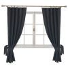 Штора Прованс комплект Black Milan 170х136 см 2 шт (4823093434585)