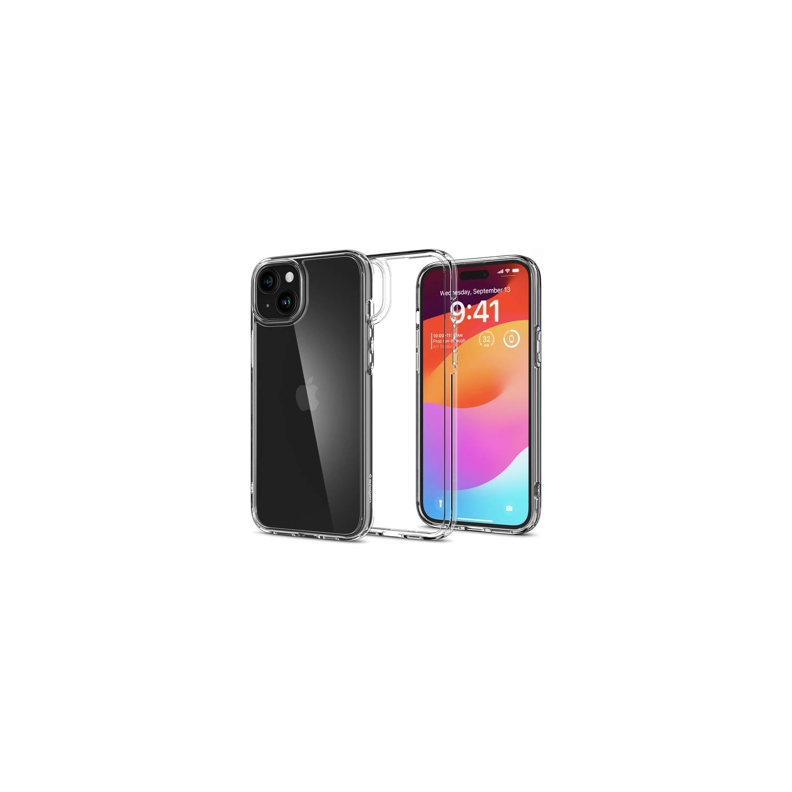 Чохол до мобільного телефона Spigen Apple iPhone 15 Plus Crystal Hybrid Crystal Clear (ACS06459) зображення 2
