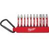 Набір біт Milwaukee SHOCKWAVE carabiner 2 (10 шт) 4xPH2, 4xPZ2, 1xTX20, 1xTX25 (4932492939)