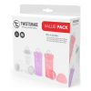 Набір для годування новонароджених Twistshake Value Pack Pink із трьох антиколікових пляшечок 260 мл (78845) зображення 2