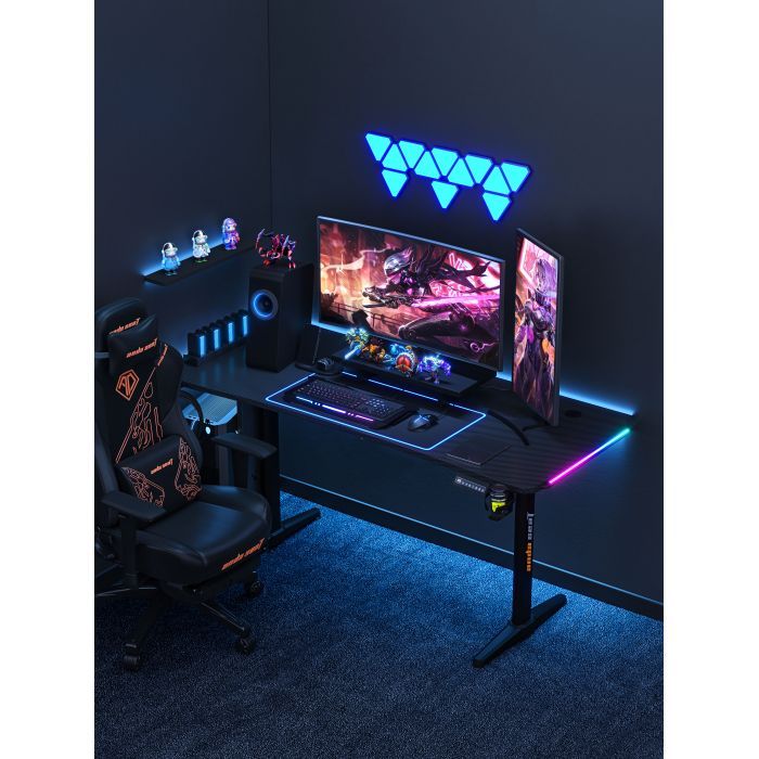 Компьютерный стол Anda Seat Terminator RGB Black (AD-D-DD1-1600L-01-B) изображение 12