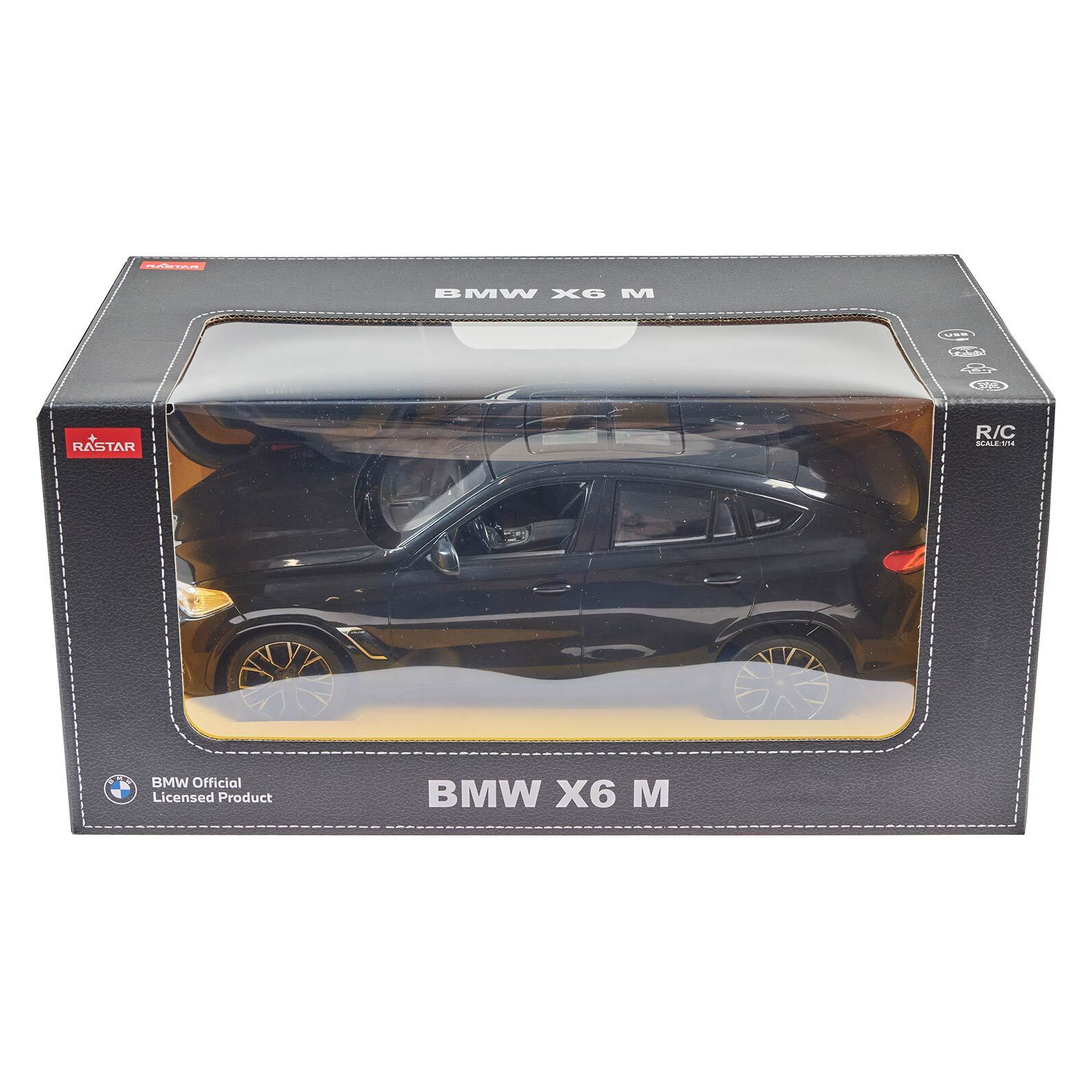 Радиоуправляемая игрушка Rastar BMW X6 1:14 черный (99260 black) изображение 9