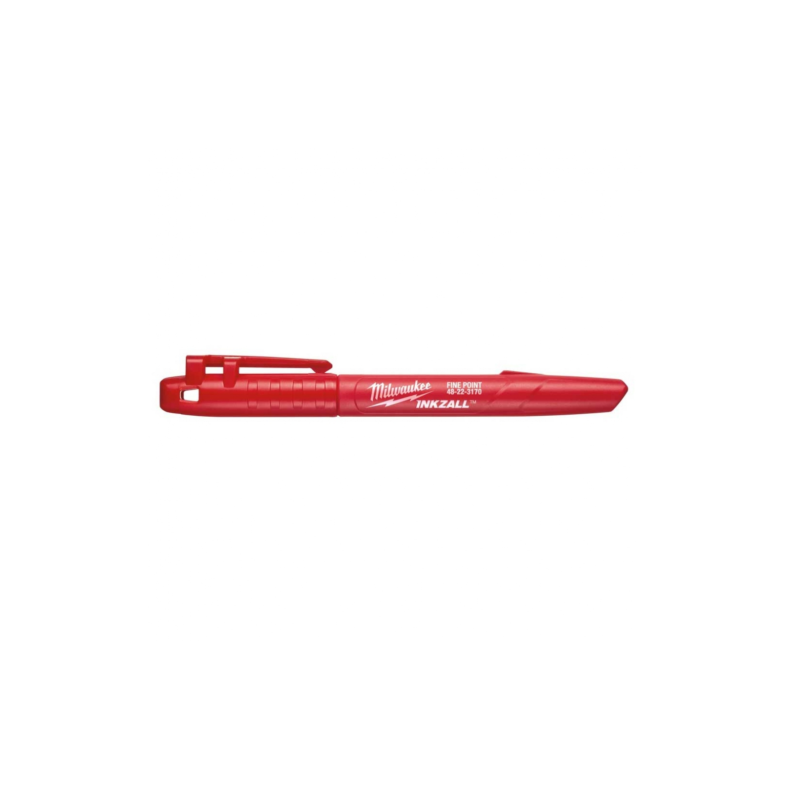 Маркер Milwaukee для стройплощадки INKZALL, тонкий, красный (48223170) изображение 2