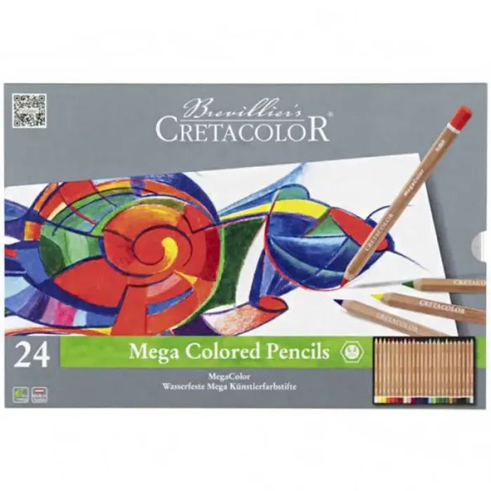 Карандаши цветные Cretacolor Megacolor 24 кольори (9014400280887)