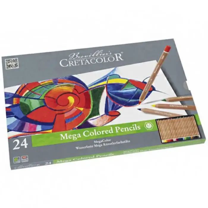Карандаши цветные Cretacolor Megacolor 24 кольори (9014400280887) изображение 3