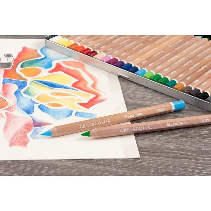 Карандаши цветные Cretacolor Megacolor 24 кольори (9014400280887) изображение 6