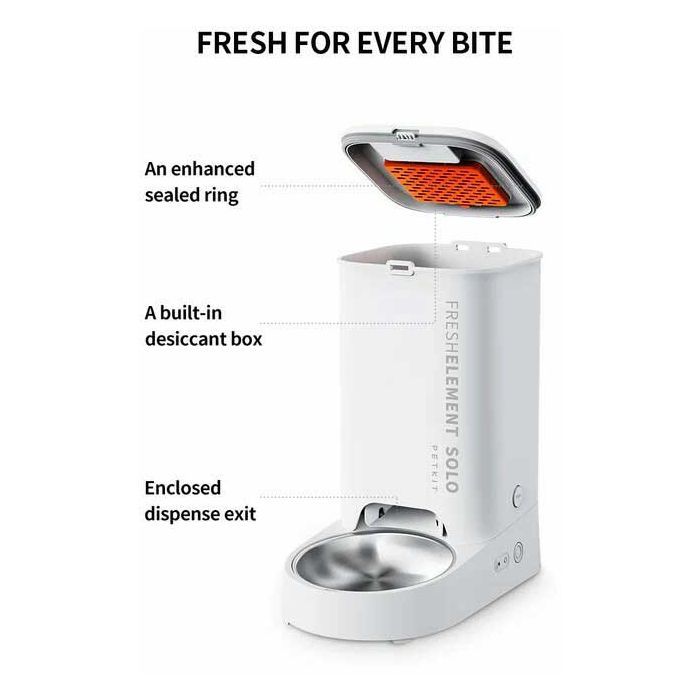 Універсальний посуд для тварин Petkit Смарт годівниця Fresh Element SOLO (White) (713106) зображення 3