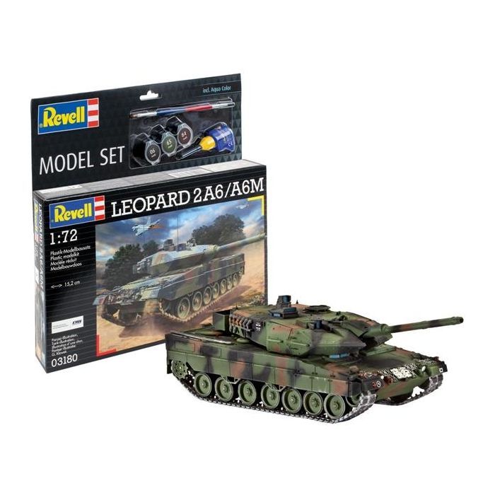 Сборная модель Revell Танк Леопард 2A6/A6M уровень 4 масштаб 1:72 (RVL-63180) изображение 2