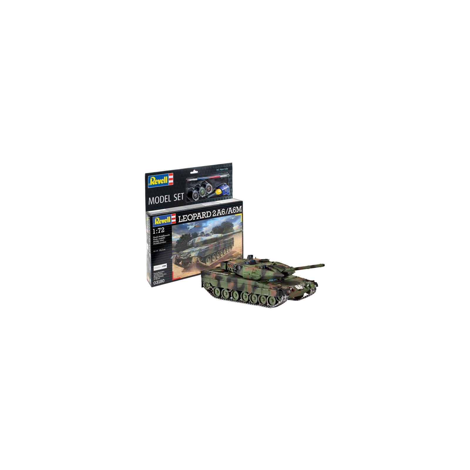 Сборная модель Revell Танк Леопард 2A6/A6M уровень 4 масштаб 1:72 (RVL-63180) изображение 2
