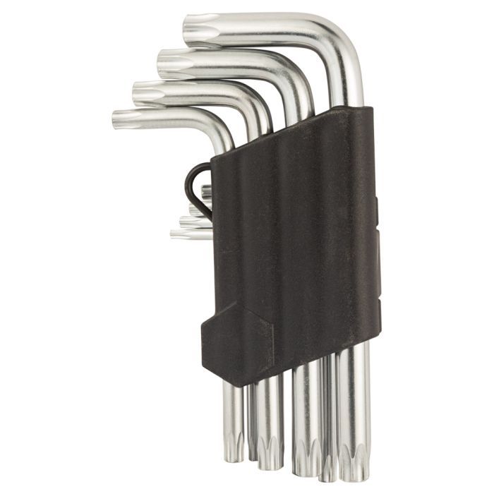 Ключ Sigma набір TORX 9шт T10-T50 CrV, короткі з отвором (4022211) зображення 3