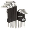 Ключ Sigma набір TORX 9шт T10-T50 CrV, короткі з отвором (4022211) зображення 4