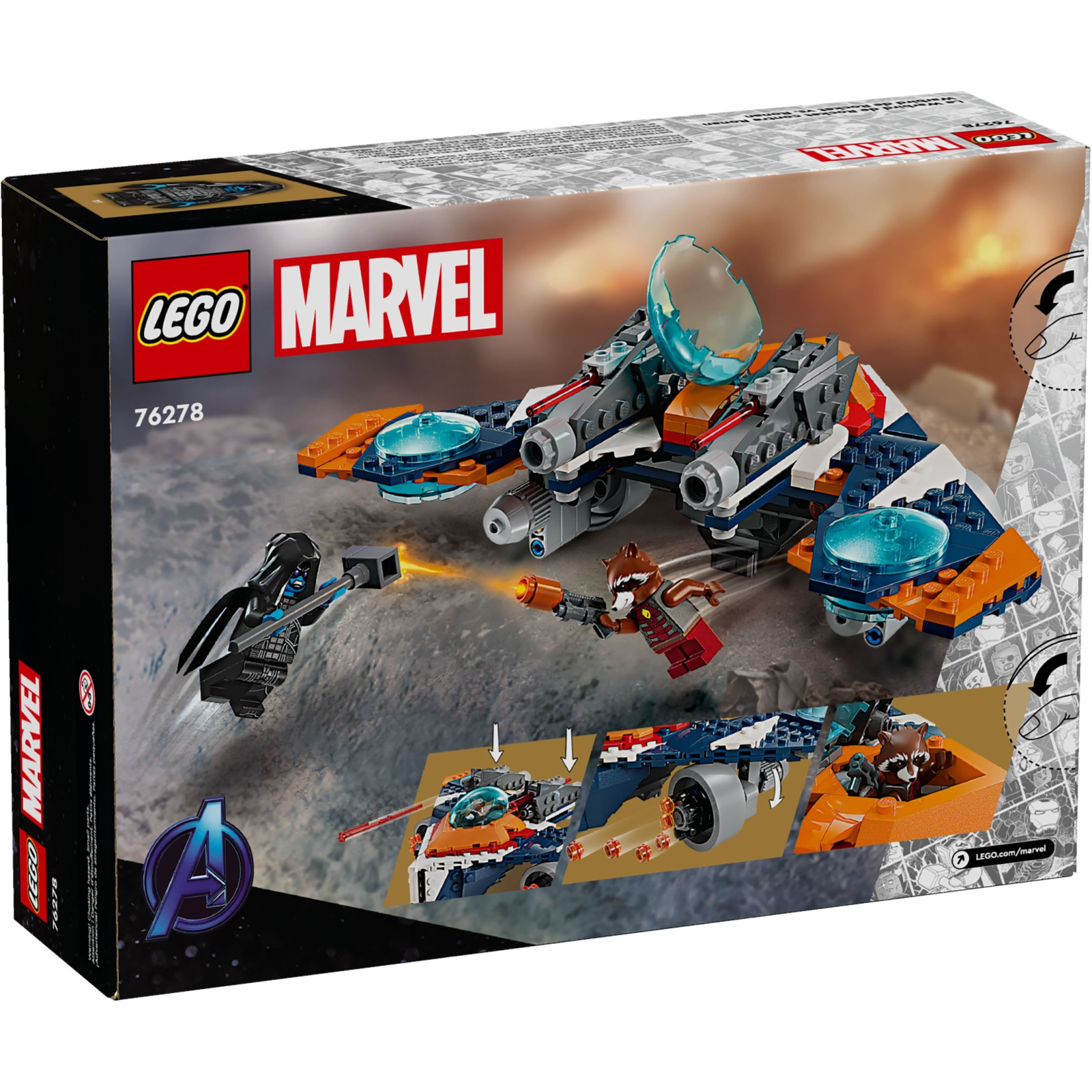 Конструктор LEGO Super Heroes Warbird Ракеты vs. Ронан 290 деталей (76278) изображение 7