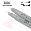 Художній маркер Marvy двосторонній 1900B-S Світло-сірий (752481291377)